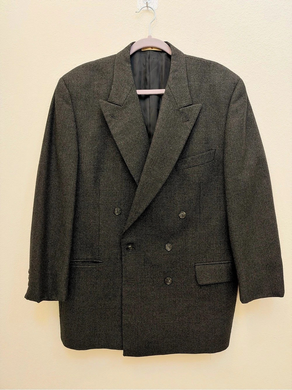 Joseph Abboud Men's Wool Sport Coat in Gray & Black Like New 100% Wool